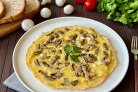 Mantarlı Yulaflı Omlet